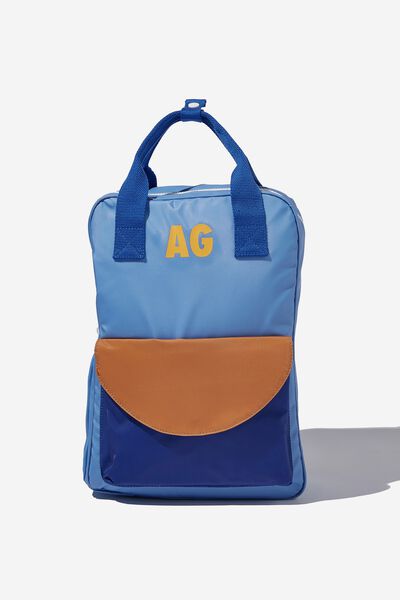 Personalised Back To It Backpack, DUSK BLUE