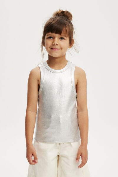 Regata - Eleanor Tank, SILVER FOIL RIB