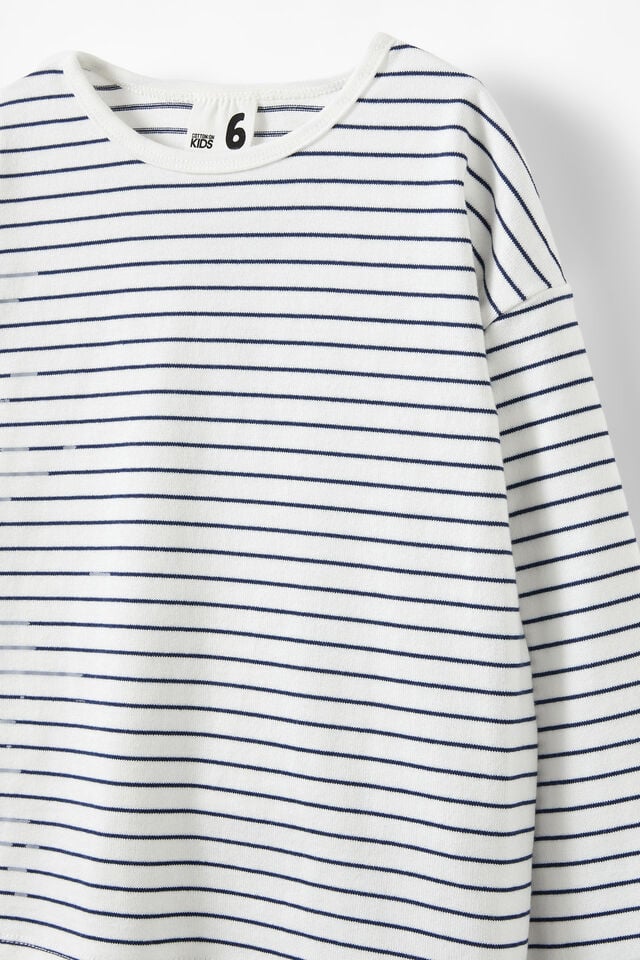 Piper Long Sleeve Tee, IN THE NAVY/VANILLA STRIPE