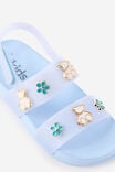 Kids Charm Jelly Sandals, CLOUD BLUE/CHARMS - example image 2