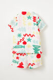 Baby Woven Pj Set, VANILLA/GEO CHRISTMAS - alternate image 3