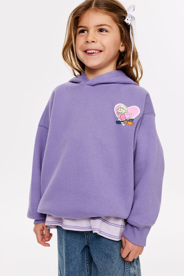 Lizzie McGuire Disney Oversized Hoodie, LCN DIS ISLAND PUNCH/LIZZIE MCGUIRE
