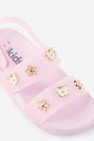 Kids Charm Jelly Sandals, BALLET PINK/CHARMS - example image 2