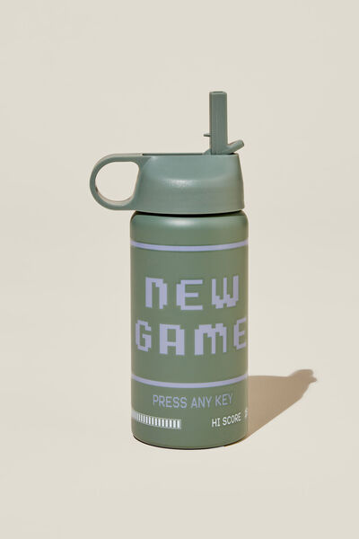 Kids On-The-Go Drink Bottle, SWAG GREEN/NEW GAME