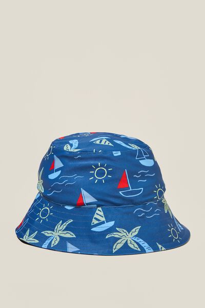 Baby Swim Bucket Hat, PETTY BLUE/SAIL AWAY