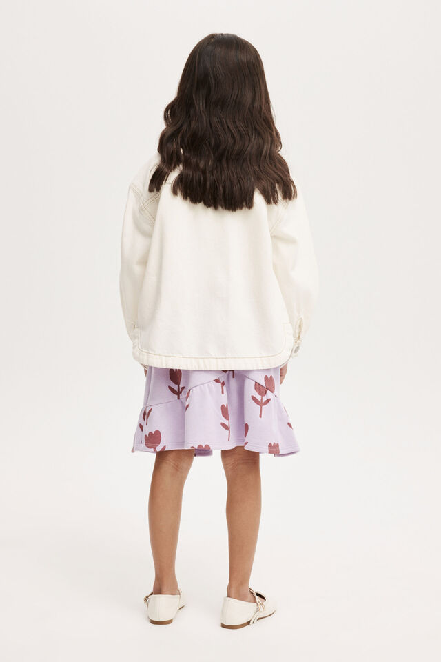 Everly Fleece Skirt, LILAC DROP/TULIPS