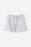 Essential Textured Short, GREY MARLE/VANILLA STRIPE - example image 2