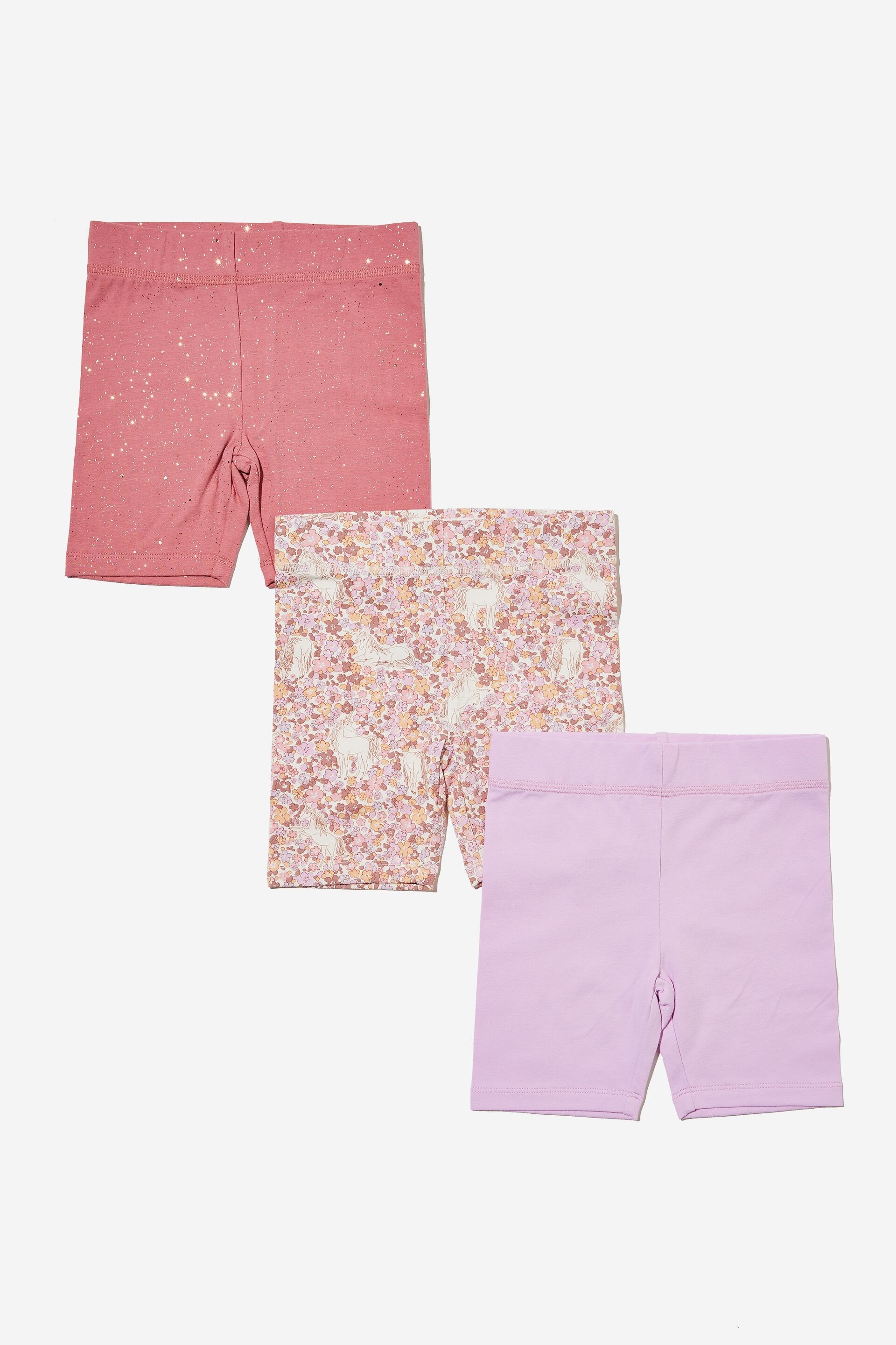 Girls 2-14 Shorts & Skirts | Girls Multipack Bike Shorts 3 Pack - IC40748