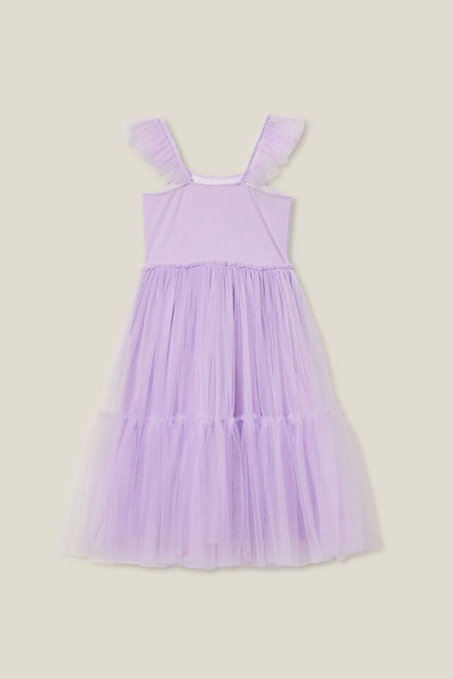 Vestido - Iris Dress Up Dress, LILAC DROP/FLOWER BUTTERFLIES