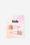 Kids Multi Pack Snap Hair Clips, ZEPHYR/GINGERBREAD - example image 2