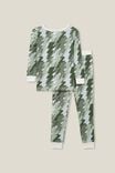 Rowan Long Sleeve Pyjama Set, OATMEAL MARLE/LIGHTNING BOLT CAMO - alternate image 3