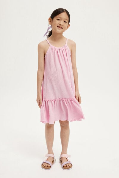 Hallie Tiered Dress, CALI PINK