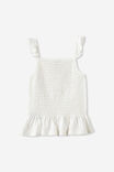 Shirred Tank Top, VANILLA - example image 2