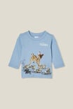 Camiseta - Jamie Long Sleeve Tee-Lcn, LCN DIS DUSTY BLUE/BAMBI AND RABBITS - vista alternativa 1