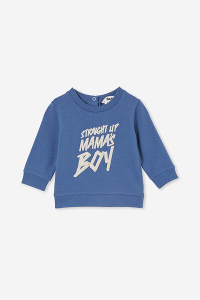 Bobbi Sweater, PETTY BLUE/STRAIGHT UP MAMA S BOY