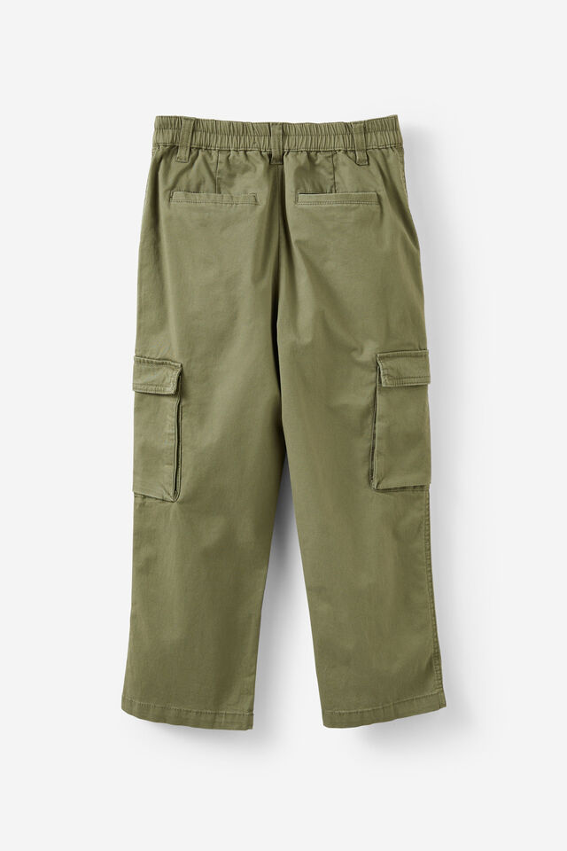 Pleat Front Cargo Pant, SAFARI GREEN