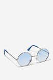 Kids Sienna Shell Metal Sunglasses, BLUE PUNCH/SILVER - alternate image 4