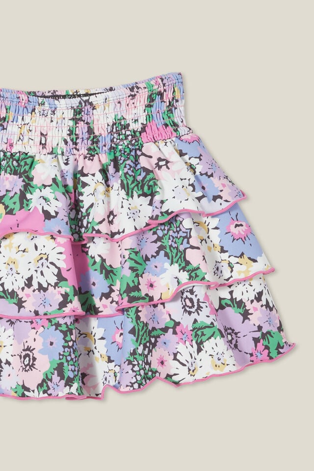 Summer Swim Skirt, PHANTOM/FLOWER GARDEN