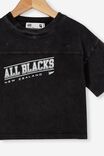 All Blacks Crop Short Sleeve Tee, LCN ALL BLACKS/PHANTOM WASH