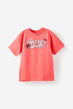 Essential Short Sleeve Graphic Tee, CORAL RED/BERRY SWEET - example image 2