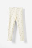 Maya Fleece Legging, DARK VANILLA/DEMI DAISY - alternate image 1