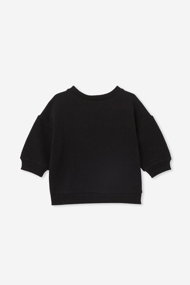 Moletom - Alma Drop Shoulder Sweater Lcn, LCN MIF BLACK/MIFFY OUTLINE