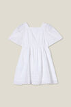Symone Short Sleeve Dress, WHITE BRODERIE - alternate image 3