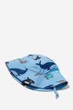 Baby Swim Bucket Hat, SKY HAZE/WHALEY WATERS - alternate image 2