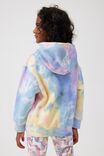 Emerson Slouch Hoodie, RAINBOW TIE DYE/HAVE A GOOD DAY - alternate image 3
