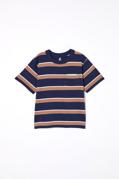 The Essential Short Sleeve Tee, IN THE NAVY/TAUPY BROWN/WHITE STRIPE