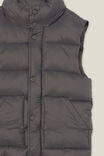 Lenny Longline Puffer Vest, RABBIT GREY CORE - alternate image 2