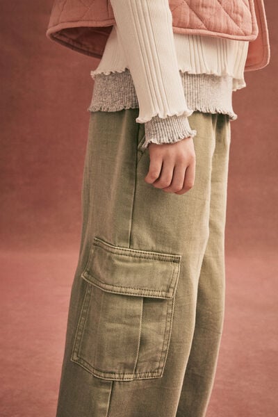 Kaillee Wide Leg Pant, DEEP SAGE