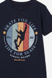 Max Skater Short Sleeve Tee, NAVY BLAZER/SKATE FOR LIFE - alternate image 2
