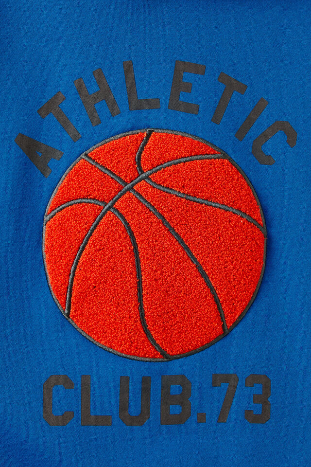 Sammy Oversize Hoodie, HARBOUR BLUE/ATHLETIC CLUB 73