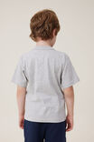 Camiseta - Jonny Short Sleeve Print Tee, FOG GREY MARLE/NEVERMIND THE CHAOS YIN YANG - vista alternativa 3