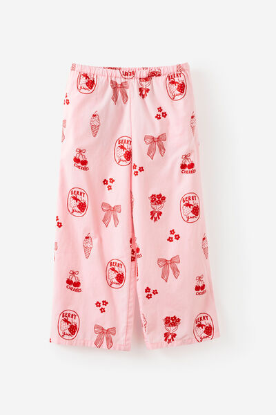 Gigi Wide Leg Pant, BALLET PINK/VARSITY RED MOTIFS