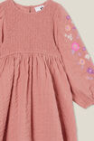 Vestido - Riley Shirred Dress, CLAY PIGEON - vista alternativa 2