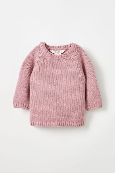 Connor Crew Neck Jumper, DUSTY BERRY