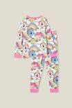 Serena Long Sleeve Pyjama Set Licensed, LCN MEN VANILLA/LITTLE MISS RAINBOWS - alternate image 3