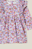 Vestido - Mandy Long Sleeve Ruffle Dress, VANILLA/CLAY PIGEON CLAIRE FLORAL - vista alternativa 2