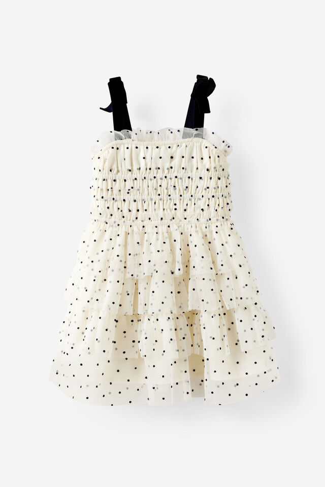 Molly Dress Up Dress, DARK VANILLA/SQUID INK SPOT