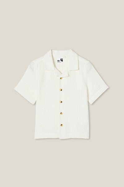 Cabana Short Sleeve Shirt, VANILLA/CHEESECLOTH