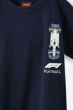 Licensed Drop Shoulder Short Sleeve Tee, LCN F1 SQUID INK/ FORMULA 1 RACE CAR - example image 2