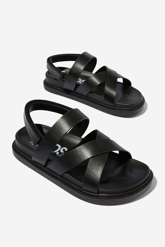 Blair Multi Strap Sandal, BLACK