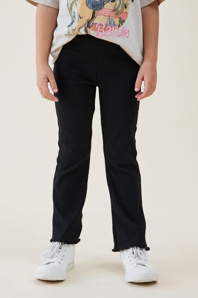 Cotton On FRANCINE FLARE PANT - Leggings - Trousers - black 