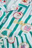 Adult Flannel Xmas Pj Set Personalisation, ENGLISH IVY/SANTA STAMP - example image 1