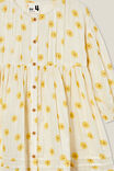Tayla Long Sleeve Dress, VANILLA/DEMI DAISY - alternate image 2