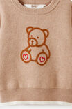 Baby Organic Blend Knit Sweater, CARAMEL FUDGE MARLE/BEAR - example image 2