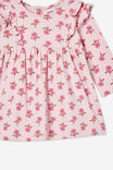 Mandy Long Sleeve Ruffle Dress, BALLERINA/MAEVE FLOWER STAMP - alternate image 1