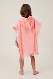 Kids Hooded Towel, CORAL DREAMS/UNICORN - alternate image 3
